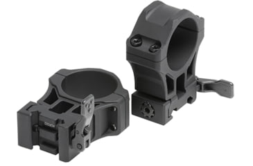 Image of Leapers UTG ACCU-SYNC QR Scope Rings, 30mm, High Profile, Picatinny, Black, AQR322