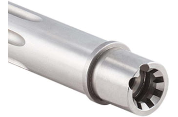 Image of Luth-AR .223 Rem Fluted Threaded Bull Barrel, 16 in, Carbine, 1-9 Twist, 1/2 x 28, Silver, BL-B16FT