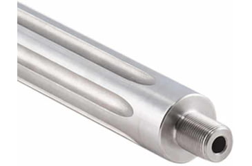 Image of Luth-AR .223 Rem Fluted Threaded Bull Barrel, 16 in, Carbine, 1-9 Twist, 1/2 x 28, Silver, BL-B16FT