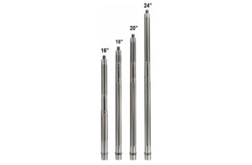 Image of Luth-AR .223 Rem Fluted Threaded Bull Barrel, 16 in, Carbine, 1-9 Twist, 1/2 x 28, Silver, BL-B16FT