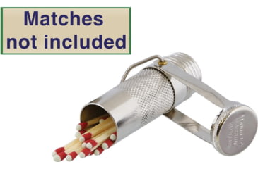 Image of Marbles Match Safe Clam Packed, 2.63in Overall, Waterproof SS Construction, Reproduced From Original 1900 Patent, Matches Not Included, MR150 CLAM PACKED