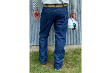 Image of MCR Safety Flame Resistant Jeans, 14.75 oz. 100% FR Denim, CAT 2 HRC2/ATPV 21 cal/cm2, Indigo Blue, 5034, P1D5034