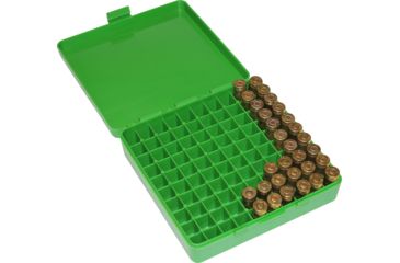 Image of MTM 100 Round 45ACP/10MM Green Pistol Ammo Box P1004510