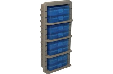 Image of MTM Ammo Rack w 8 P50-9M-24 Ammo Boxes, Dark Earth/Clear Blue, AR9M