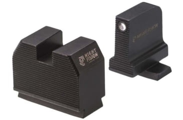 Image of Night Fision Optics Ready Stealth SIG Sauer Night Sight Set, SIG P320 w/ DPP/509t/Acro, Black Front Ring, Blank Rear Sight, SIG-180-455-440-ZGZX