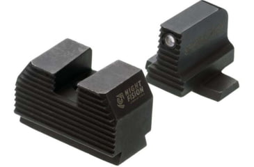 Image of Night Fision Optics Ready Stealth SIG Sauer Night Sight Set, SIG P320 w/ RMR/507c/508t/SRO, Black Front Ring, Blank Rear Sight, SIG-180-345-332-ZGZX