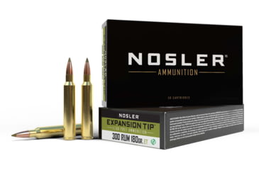 Image of Nosler .300 RUM, E-Tip , 180 grain, Brass Cased, 20 Rounds, 40144