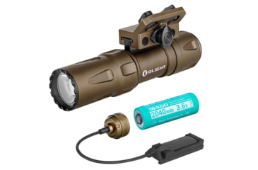 Image of Olight Odin Mini Rechargeable Rail Mount LED Flashlight, Natural White, 1250 Lumens, Tan, FL-OL-ODINMINI-TN