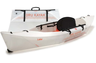 Image of Oru Kayak Lake Sit In Kayak, White, OKY601-ORA-LK