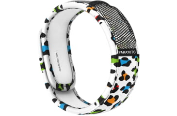 Image of Parakito Mosquito Repellent Wristband w/ 2 Refills Leopard, White, One Size, LTPWB1G36