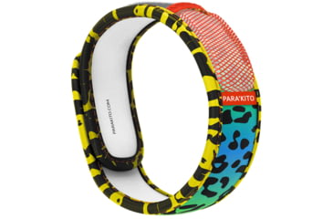 Image of Parakito Mosquito Repellent Wristband w/ 2 Refills Leopard, Yellow, One Size, LTPWB1G35