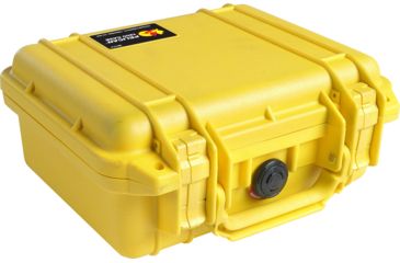 Image of Pelican 1200 Small Protector Waterproof 10.6x10x4.8in Case, Yellow, No Foam