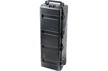 Image of Pelican 1740 Series Long Case Crushproof Dry Box, Black w/ 6 Piece Foam Set &amp; Lid