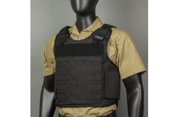 Image of Premier Body Armor Eagle Tactical Vest w/ Level IIIA Soft Panels, Black, Medium, EAGLE-Black-M