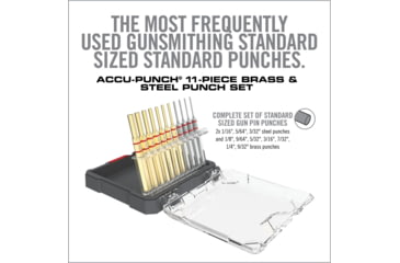 Image of Real Avid Accu-punch Set Brass 11 Piece Standard Pin Punch