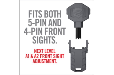 Image of Real Avid Front Sight Adjuster Pro, Grey, Black, Small, AVARFSAPRO