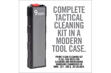 Image of Real Avid Prime-9 9mm Handgun Cleaning Kit, .38/ .380/ .357 Caliber, 9mm, AVGCK9MM