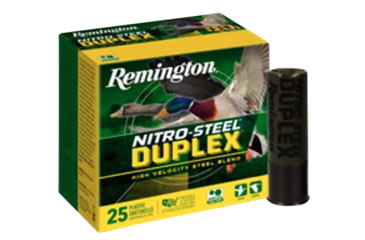 Image of Remington Nitro Steel Duplex 12 Gauge BBx2 3in Shotgun Ammo, Steel 1450 FPS, 25 Rounds, R20323-25RD