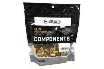 Image of SIG SAUER Pistol Brass, 9 mm Luger, Non-Primed, 100 Brass/Bag, BP1003