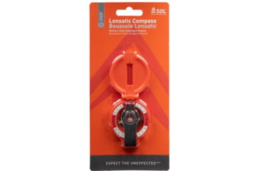 Image of Survive Outdoors Longer Lensatic Compass, Orange, 0140-0024