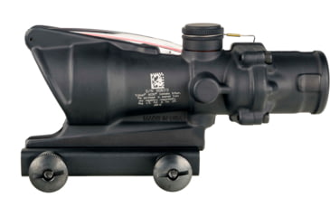 Image of Trijicon ACOG Rifle Scope, 4x32, Dual Illuminated Red Horseshoe/Dot Reticle w/Colt Knob Thumscrew Mount, Black, 100581