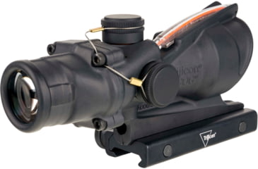 Image of Trijicon ACOG Rifle Scope, 4x32, Dual Illuminated Red Horseshoe/Dot Reticle w/Colt Knob Thumscrew Mount, Black, 100581