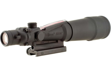 Image of Trijicon TA55A ACOG 5.5x50 Rifle Scope, Red Chevron BAC Flattop .308 Reticle and Flat Top Adapter