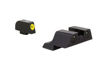 Image of Trijicon Trijicon HD XR Night Sight Set, Yellow Front Outline, Glock 17, 17L, 19, 22, 23, 24, 25, 26, 27, 28, 31, 32, 33, 34, 35, 37, 38, 39, Black GL601-C-600835