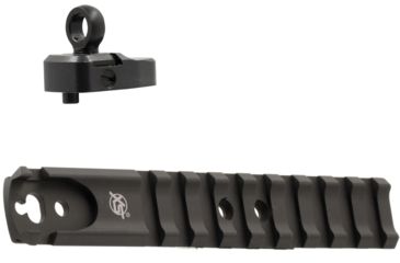 Image of XS Sight Systems Shortrail w/Ghost Ring, Mossberg 500, 590, 930, Matte Black, Standard, MB-5001R-N