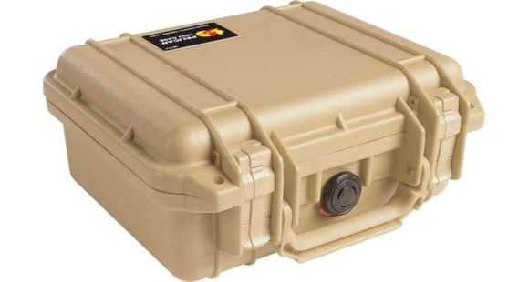 Image of Pelican 1200 Small Protector Waterproof 10.6x10x4.8in Case, Desert Tan, No Foam