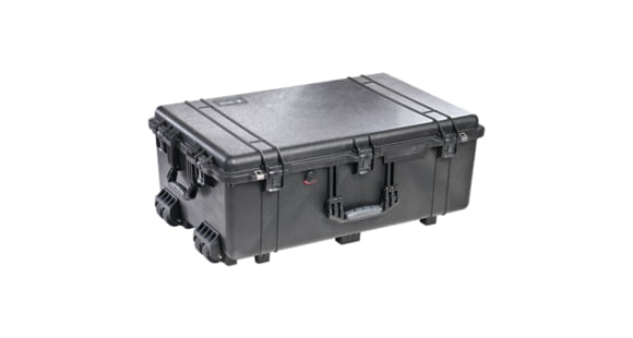 Image of Pelican 1650NF Large Crushproof Wheeled Dry Case, 30.75x20.5x11.6in, Black, No Foam, 1650-021-110