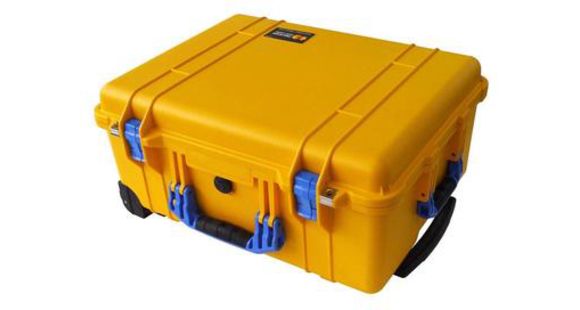 Image of Pelican Protect Case, Wheels, Large, Yellow, Padded Dividers, 1650-004-240