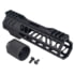 TRYBE Defense AR-15 M-LOK 7in Extra Lightweight Handguard w/ Cut Away Rail, Black, 7 Inch, HDG7CR-BL