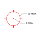 Holosun OPMOD HS507C-X2 Reflex Red Dot Sight, Red 2 MOA Dot and 32 MOA Circle, Wolf Gray, HS507C-X2 WG