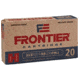 Hornady Frontier 5.56x45mm NATO 55 grain Full Metal Jacket Brass Cased Centerfire Rifle Ammo, 500 Round