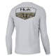 HUK Performance Fishing Camo Badge Pursuit Crew - Mens, Harbor Mist, XL, H1200613-034-XL