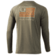 HUK Performance Fishing Huk And Bars Pursuit Long Sleeve - Mens, Moss, Medium, H1200426-316-M