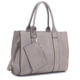 Jessie &amp; James Kate Concealed Carry Lock and Key Satchel with Coin Pouch CCW Handbag, Grey, AMC4032L GY