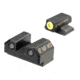 Night Fision Night Sight Set for Canik MC9 w/ Yellow Front Ring, Black, One Size, CNK-030-003-YGZG