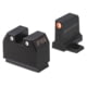 Night Fision Optics Ready Stealth SIG Sauer Night Sight Set, Sig P320 w/ DPP/509t/Acro, Orange Front, Black, SIG-180-455-440-OGZG