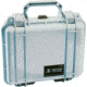 Pelican 1200 Small Protector Waterproof 10.6x10x4.8in Case, Silver, No Foam