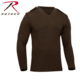 Rothco G.I. Style Acrylic V-Neck Sweater, Brown, M, 6345-Brown-M