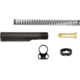 Tacfire AR-15 Mil-Spec Buffer Tube Kit W/ Dual Loop End Plate, M4 Style 6-position stock, Black, MAR047-B