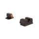 Trijicon HD XR Night Sight Set, Orange Front Outline for FNH FNS-9, FNX-9, and FNP-9, Black, 600886