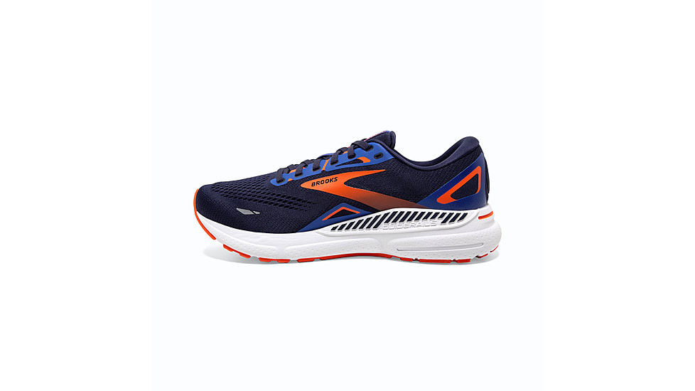 Brooks Adrenaline GTS 23 Trail Runnung Shoes - Mens, Peacoat/Orange/Surf the Web, 12.5, 1103911D438.125