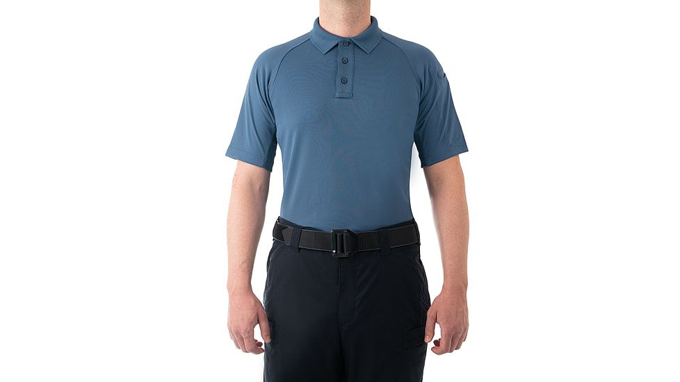 First Tactical Performance Short Sleeve Polo - Men's, Regular, French Blue, 3XL, 112509-484-3XL-R