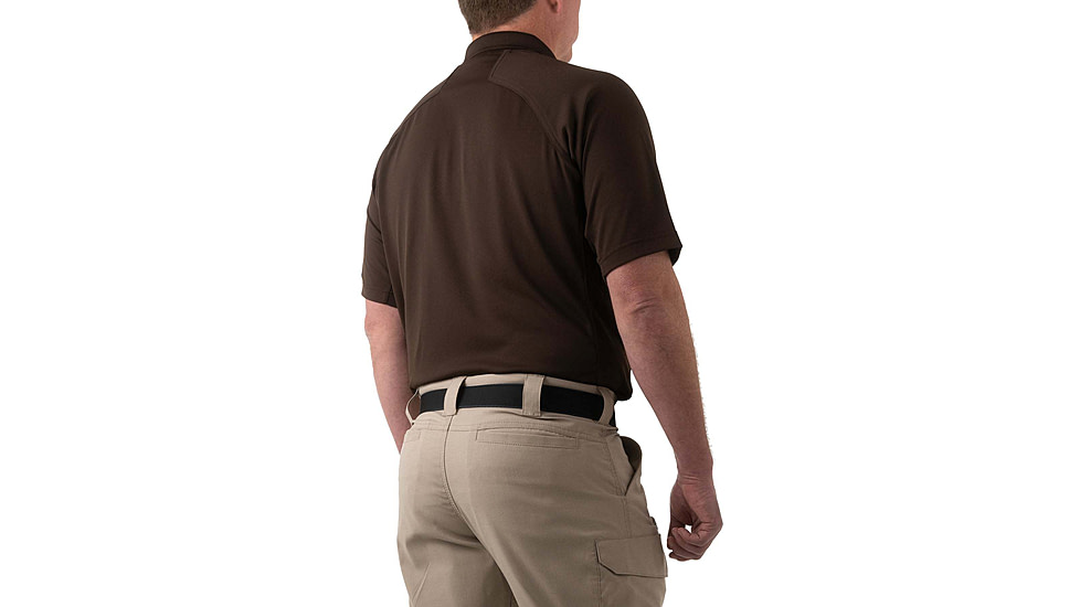 First Tactical Performance Short Sleeve Polo - Mens, Kodiak Brown, Small, 112509-182-S