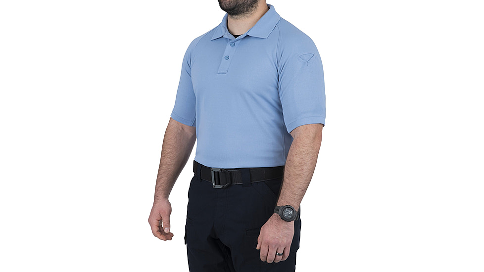 First Tactical Performance Short Sleeve Polo - Mens, Medium Blue, Regular/3XL, 112509-781-3XL