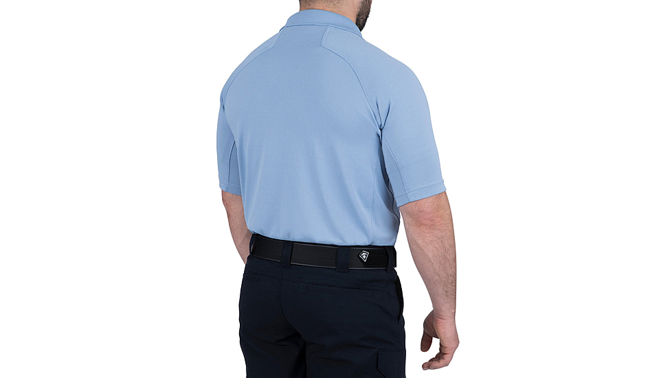 First Tactical Performance Short Sleeve Polo - Mens, Medium Blue, Regular/3XL, 112509-781-3XL