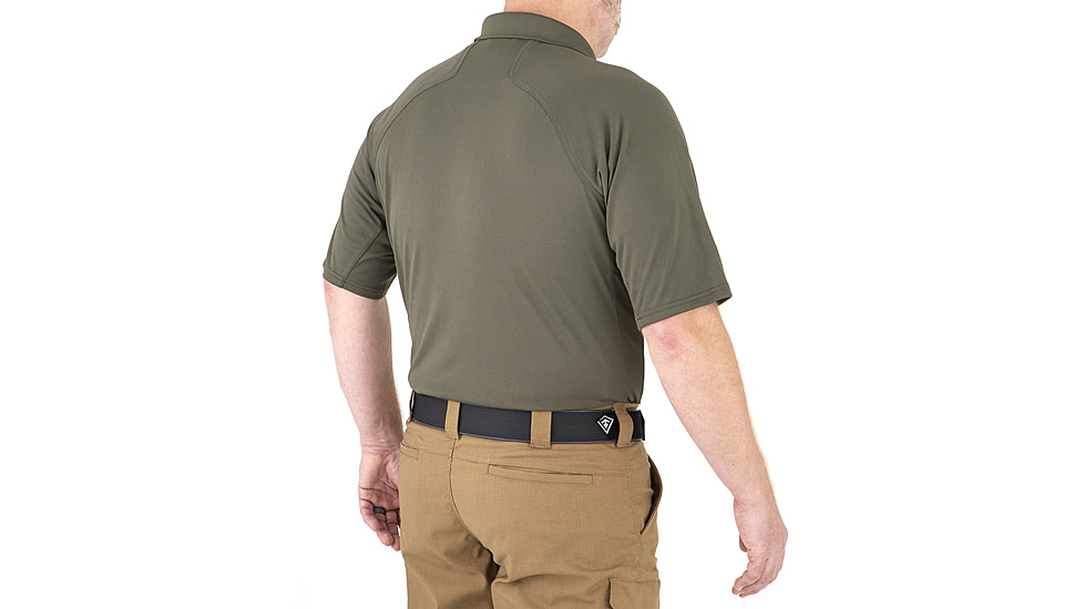 First Tactical Performance Short Sleeve Polo - Mens, OD Green, Medium, 112509-830-M